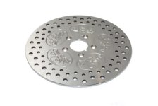 (image for) 11-1/2" Front Brake Disc Skull Design Stainless Steel