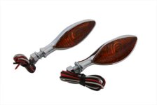 (image for) Chrome Eagle Eye Amber Marker Lamp Set