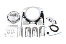 (image for) 7" Headlamp Cowl Kit, Chrome