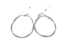 43.875" Stainless Steel Throttle and Idle Cable Set (image for) 43.875" Stainless Steel Throttle and Idle Cable Set