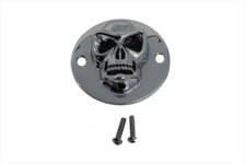 (image for) Skull Face Ignition System Cover Chrome