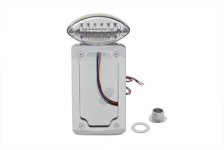 (image for) Chrome LED Vertical Tail Lamp Assembly Flat Mounting Type