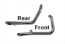 (image for) Exhaust Drag Pipe Set Side Slash Style