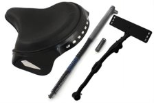 (image for) Black Leather Deluxe Solo Seat Kit