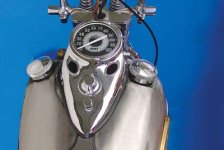 (image for) Chrome Cateye Dash Panel Kit with 2:1 Ratio Speedometer