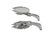 (image for) Fireball Mirror Set with Flame Stems Chrome
