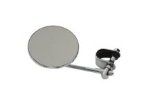 (image for) 4" Round Mirror with Clamp On Stem Chrome