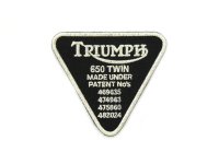 (image for) Triumph Patent Tag Patches