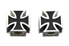 (image for) Black Maltese Cross Valve Set Cover Set