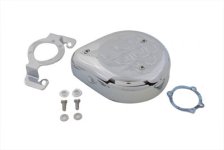 (image for) Tear Drop Air Cleaner Kit Chrome Flame
