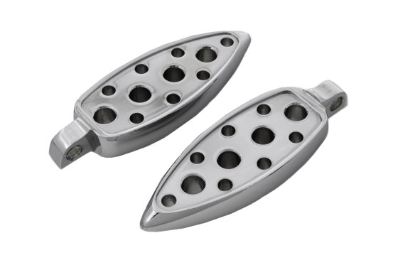 (image for) Chrome Tear Drop Footpeg Set