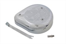 (image for) Tear Drop Air Cleaner Kit Chrome Flame