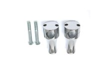 (image for) 4" Solid Billet Chrome Riser Set