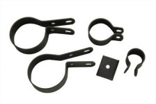 (image for) Exhaust Clamp Set Black