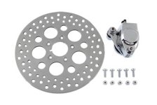 (image for) Chrome Front Left Side Caliper and 11-1/2" Disc Kit