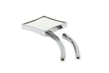 (image for) Diamond Mirror with Billet Stem, Chrome