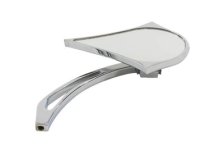 (image for) Spike Oval Mirror with Billet Cross Head Stem, Chrome