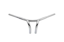 (image for) 9" Curved Riser Bar Handlebar with Indents