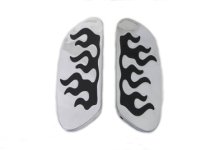 (image for) Passenger Footboard Set with Flame Design