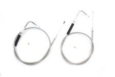 42.43" Stainless Steel Throttle and Idle Cable Set (image for) 42.43" Stainless Steel Throttle and Idle Cable Set