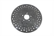 (image for) 11-1/2" Rear Brake Disc Skull Design Polished