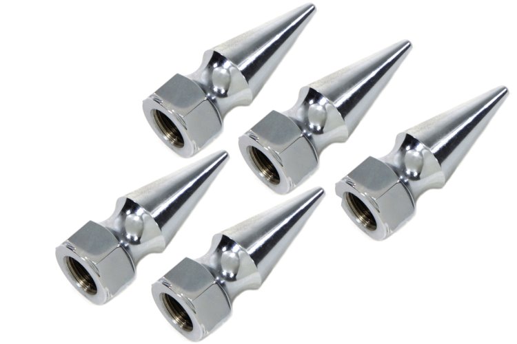 (image for) Chrome Pike Nut Fine, 1/4"-24 HD Thread - Click Image to Close