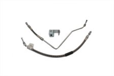 (image for) Stainless Steel Rear Brake Hoses 20" and 19"