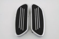 (image for) Driver Footboard Set Chrome Streamliner Style