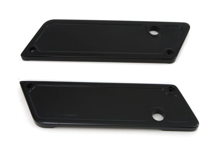 (image for) Black Contour Saddlebag Latch Cover Set - Click Image to Close