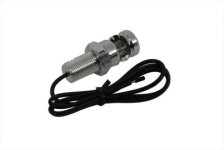 (image for) Chrome Mini License Light Grooved Style