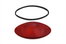 (image for) Tail Lamp Lens Cateye Style Red Chrome