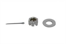 (image for) Chrome Axle Nut Kit Castle Style 5/8 - 18 UNF