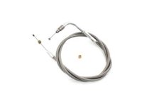 Braided Stainless Steel Throttle Cable with 42" Casing (image for) Braided Stainless Steel Throttle Cable with 42" Casing