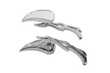 (image for) Chrome Billet Tear Drop Mirror Set