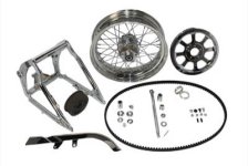 (image for) 17" X 4.5" Tire Kit Wide Style Chrome Finish