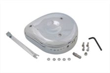 (image for) Tear drop Air Cleaner Kit Smooth Chrome