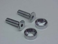 (image for) Chrome Screw Set for Motor Mount to Cylinder Head