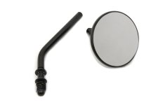 (image for) 3" Round Mini Mirror with Stock Stem, Black