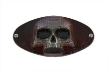 (image for) Chrome Cateye LED Tail Lamp Skull Style