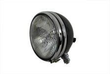 (image for) Replica 5-3/4" Round Black Headlamp