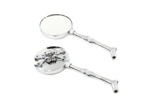 (image for) Round Skull Mirror Set with Bone Stems