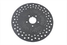 (image for) 11-1/2" Rear Brake Disc Skull Design Stainless Steel