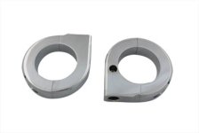 (image for) Chrome Universal Mount Clamp Set 1-3/8"