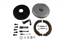 (image for) Front Brake Backing Plate Kit Left Side Black