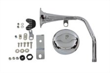 (image for) Trumpet Style 12 Volt Chrome Horn Kit