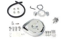 (image for) Tear Drop Air Cleaner Kit Smooth Chrome