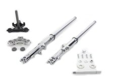 (image for) 35mm Fork Assembly with Chrome Sliders Dual Disc