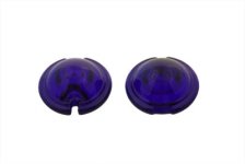 (image for) Replica Marker Lamp Lens Glass Bullet Style Cobalt Blue