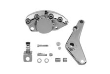 (image for) Chrome 1-Piston Rear Banana Caliper with Bracket