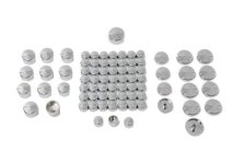 (image for) Chrome Bolt Cap 77 Piece Cover Kit